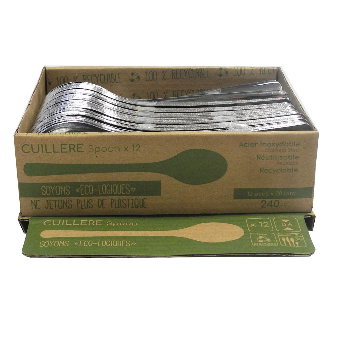Karošu Komplekts Amefa Ecologic Slim Metāls Tērauds (12 gb.)